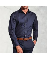 Brook Taverner - Tailored Fit Double Cuff Shirt - Lyst