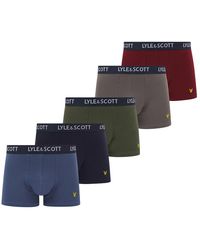 Lyle & Scott - Miller 5 Pack Boxers - Lyst