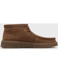 Clarks - Torview Hi Cola Suede Shoe - Lyst