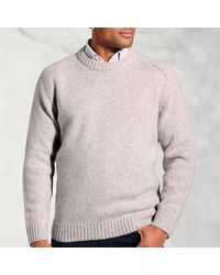 Brook Taverner - Rooth Chunky Lambswool Crew Neck Jumper - Lyst