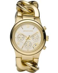 Michael Kors - Mk3131 Runway Chronograph Ladies 38Mm Stainless Steel Watch - Lyst