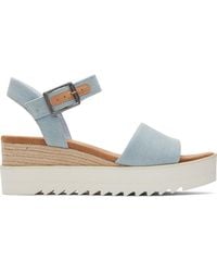 TOMS - Diana Wedge Sandal - Lyst