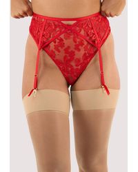 Wolf & Whistle - Eva Graphic Embroidery Suspender - Lyst