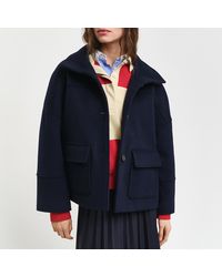 GANT - Crop Cashmere-Wool Blend Jacket - Lyst