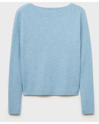 Mango - Boat Neck Ribbed Jumper - Lyst