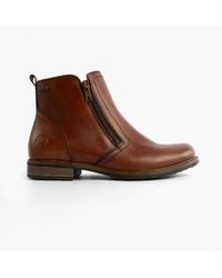 Rieker - 74850-25 Flat Ankle Boots - Lyst