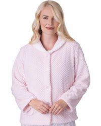 CAMILLE - Supersoft Button Front Bed Jacket - Lyst