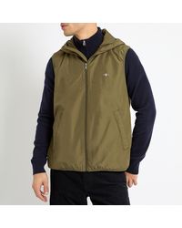 GANT - Khaki Light Padded Gilet - Lyst