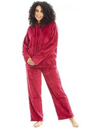CAMILLE - Supersoft Hooded Pyjama Set - Lyst