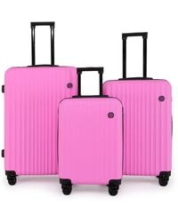 Infinity Luggage - Abs Hard Shell Suitcase Set Of 3 - Lyst