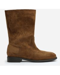 Where's That From - 'Colette' Mid Calf Boots With Flat Sole - Lyst