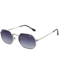 Infinity Leather - De-Gamme Retro Rectangle Polarized Sunglasses - Lyst