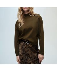 Mango - Perkins Neck Jumper With Zip - Lyst