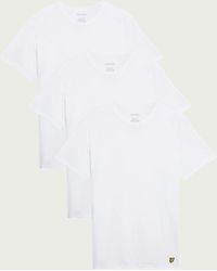 Lyle & Scott - Basic 3 Pack Lounge T-Shirt - Lyst