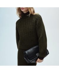 Mango - Openwork Knit Jumper - Lyst