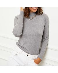 Sofiacashmere - Turtle Neck Cashmere Blend Jumper - Lyst