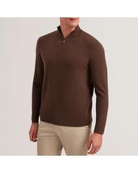 Ted Baker - T Knit Half Zip Funnel Neck Jumper - Lyst