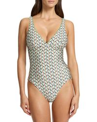 Jets by Jessika Allen - Acacia Plunge U-Wire One Piece - Lyst