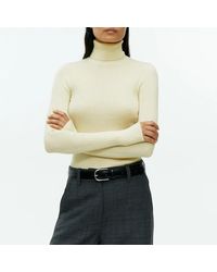 ARKET - Ribbed Wool Turtleneck Top - Lyst