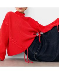 Whistles - Lacing Detail Rib Jumper - Lyst