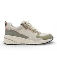 Tamaris - Platform Trainers Sneaker Zip Lace-Up Running Shoes Textile - Lyst