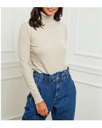 Sofiacashmere - Roll Neck Cashmere Blend Jumper - Lyst