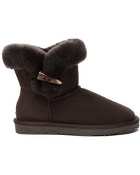 EVER AU - Robin Horn Toggle Button Mini Boots - Lyst