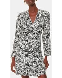 Whistles - Scribble Print Flippy Dress - Lyst