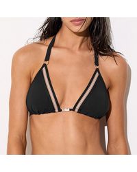 Reiss - Riva Contrast Triangle Bikini Top - Lyst