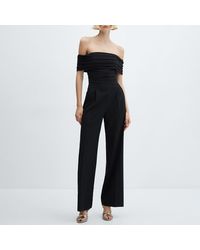 Mango - Off-The-Shoulder Jumpsuit - Lyst