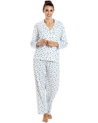 CAMILLE - Ditsy Floral Print Cotton Pyjama Set - Lyst