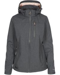 Trespass - Soft Shell Jacket Claren Ii Polyester Dark/Blush Marl - Lyst