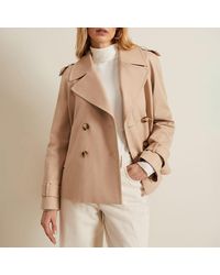 Phase Eight - Camel Lola Cropped Trenchcoat - Lyst