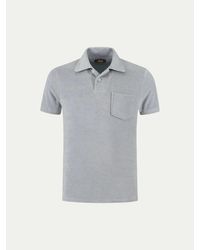 Aurélien - Light Terry Polo Shirt For Effortless Style - Lyst