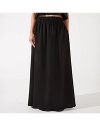 Ro & Zo - Linen Blend Maxi Skirt - Lyst