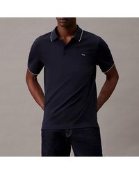 Calvin Klein - Slim Cotton Pique Polo Shirt - Lyst
