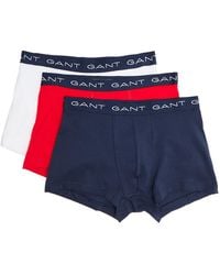 GANT - Logo 3 Pack Trunks - Lyst