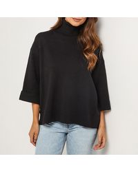 Sofiacashmere - Relaxed Turtle Neck Cashmere Blend Jumper - Lyst