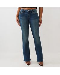 TRUE RELIGION - Becca Flap Bootcut Stretch Jeans - Lyst