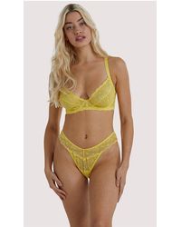 Wolf & Whistle - Ariana Everyday Lace Thong - Lyst