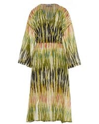 Devotion - Tie-Waist Printed Dress - Lyst