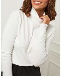 Sofiacashmere - Cashmere Blend Roll Neck Jumper - Lyst
