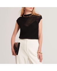 Ted Baker - Layynii Sheer Detail Knit Top - Lyst