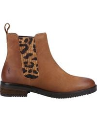 Hush Puppies - Tan Stella Leather Ankle Boots - Lyst