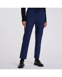 Paul Smith - Dark Drawstring Tapered Wool Trousers - Lyst
