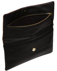 Pure Luxuries - 'Amelia' And Animal Print Leather Clutch Bag - Lyst