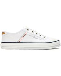 S.oliver - S Oliver Canvas Slip-On Trainers - Lyst