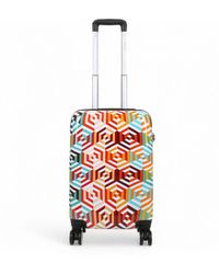 Infinity Luggage - Snowball Flower Hard Shell Printed Cabin Suitcase - Lyst