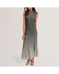 Ted Baker - Dilylaa Textured Stripe Knit Midi Dress - Lyst