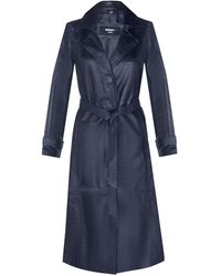 Infinity Leather - Full Length Trench Coat-Alhambra - Lyst